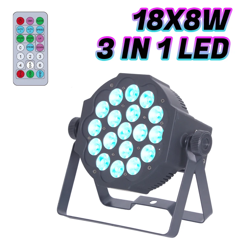 Dj Party Disco Wedding Stage 18pcs Rgbw DMX Control 3in1 Led Par Light