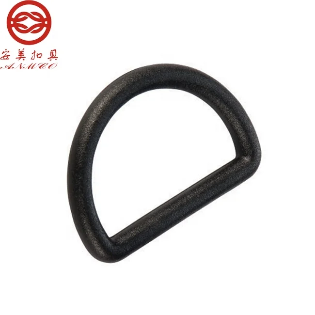 Natural molding simple plastic d ring buckles for bag accessories auxiliary buckle
