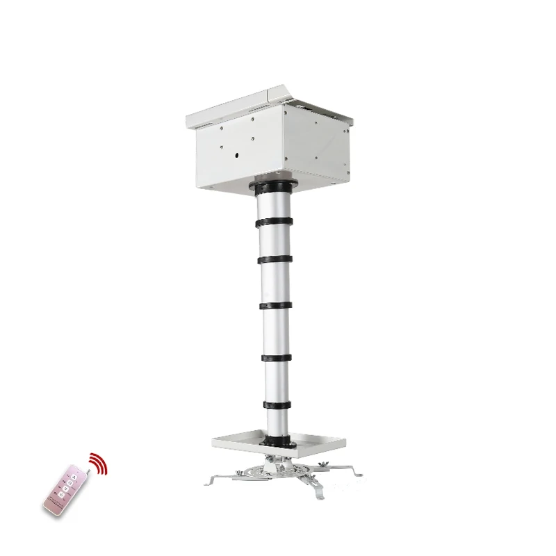 Telescoping Ceiling Camera Lift Ceiling CCTV Camera Mount with Single Column Vertical Travel Motorized Camera Mount