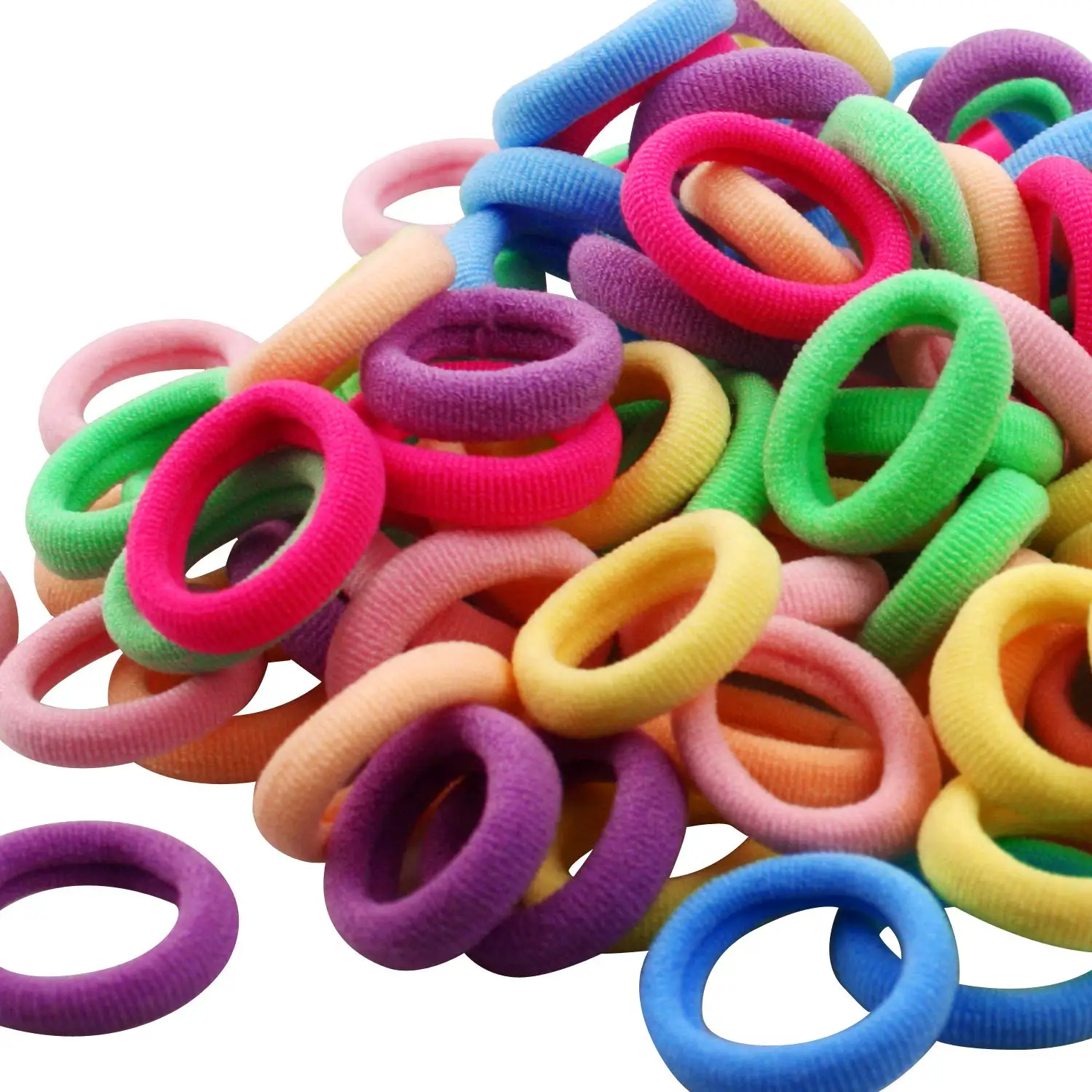One Size Fits All 200 Pack Bulk Super Soft Stretchy DIY Nylon Decorative Headbands Hair Bands Hair Bands for Baby Girls