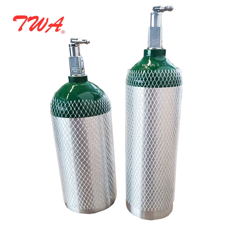 TWA manufacture M22 MD Me 3L-5L  Medical Aluminum Oxygen Cylinder with CG870 valve & regulator