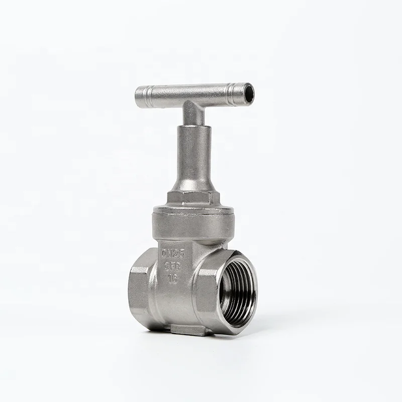 304 stainless steel internal thread encryption locking wire gate valve water meter front gate valve