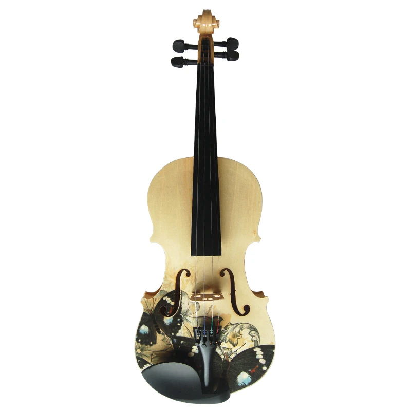 Профессиональная Студенческая акустическая скрипка Kinglos art 1/4 1/8 3/4 4/4