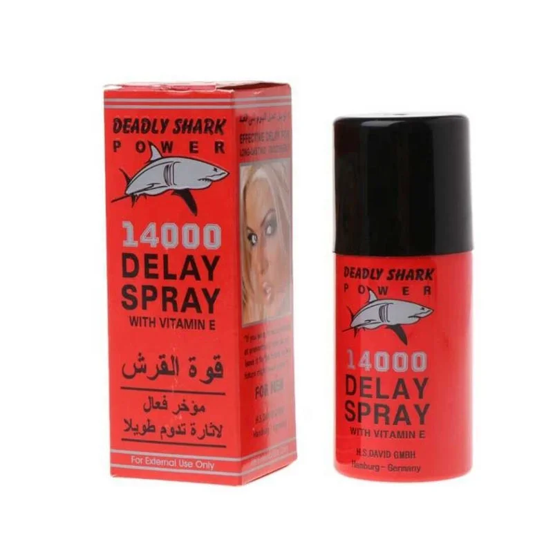 
Long time lasting deadly shark power14000 delay spray for men 