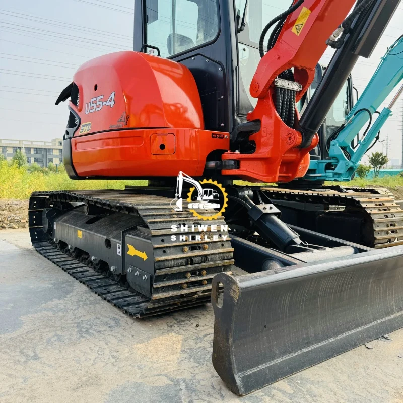 Мини-экскаватор используется землеройный экскаватор kubota u55 u55-4 u20 u35 оригинальный 6-тонный по низкой цене