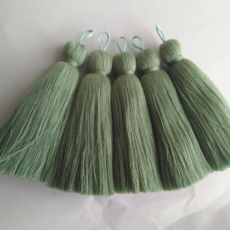 Заводской пользовательский бесплатный образец 700 цветов большой 1,2 см хлопок кисточки для ювелирных изделий