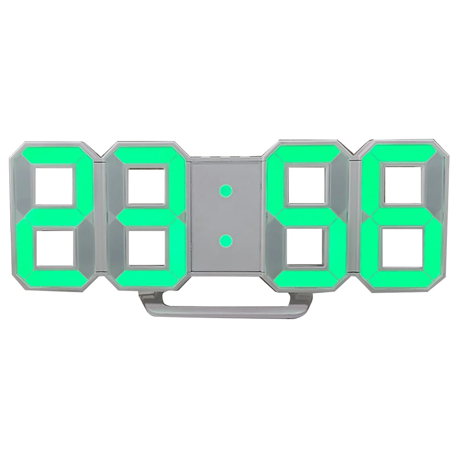 3D digital alarm clock Intelligent LED wall Simple electronic clock in living room Creativity delta wall clocks