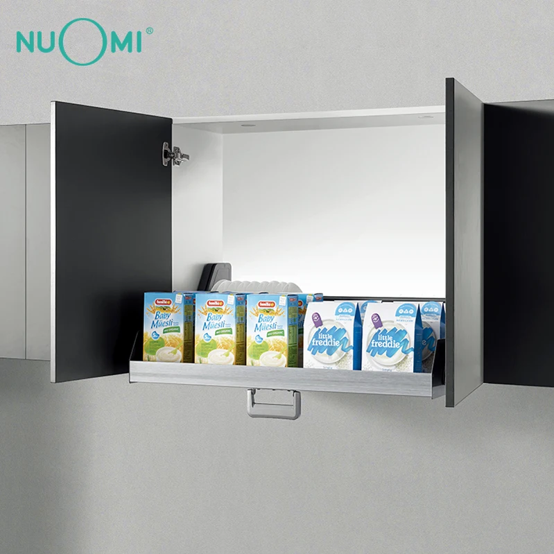NUOMI Alpha Elevator Lift Basket Pull Down Shelves For Kitchen Cabinets
