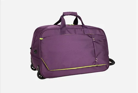 High-capacity lightweight outdoor foldable Airport Trolley duffel luggage travel Roller bag with 2 wheels