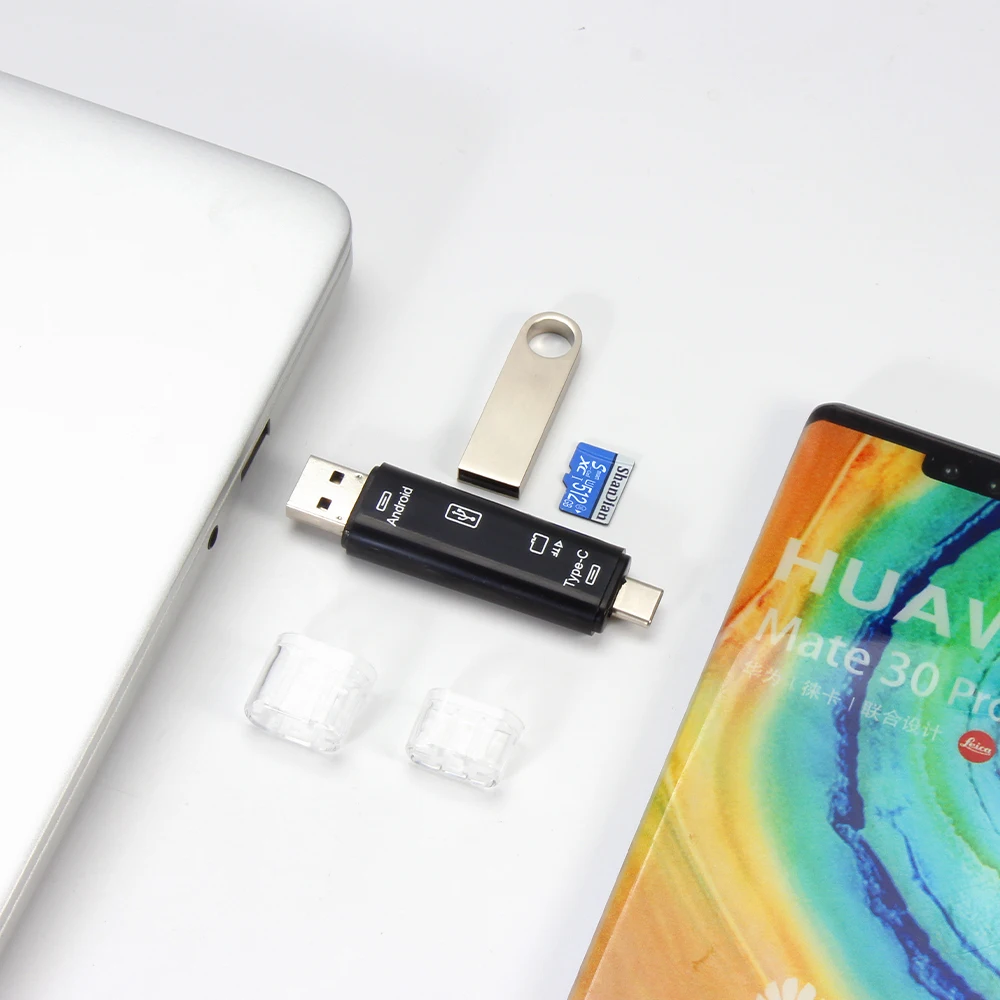 Горячая Распродажа 5 в 1 Usb Otg кардридер совместимый-sd Tf мульти записывающее устройство для мобильного