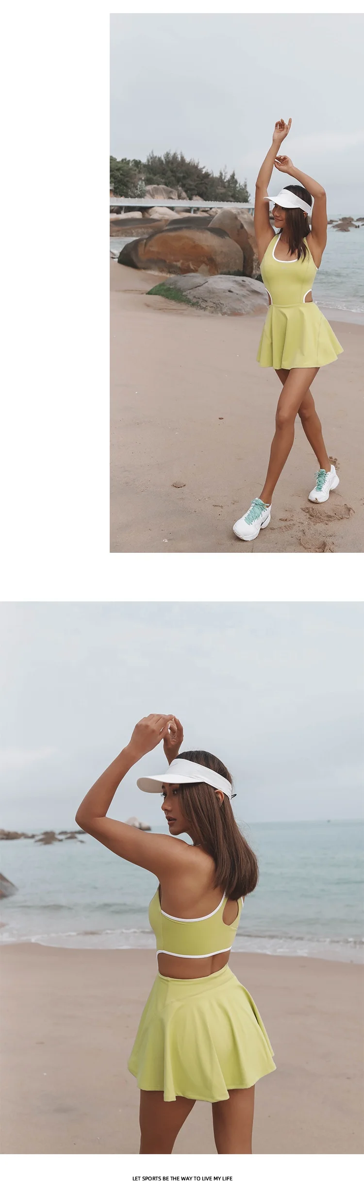 Hot Selling Tennis Wear Summer One Piece Sportswear Fitness Gym Training Tennis Dress