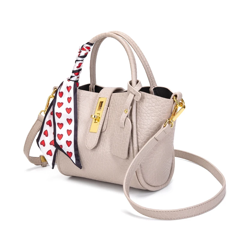 Business Laptop Bag Handbags Customized Logo Style With Silk Twily Handbag Scarf For Women