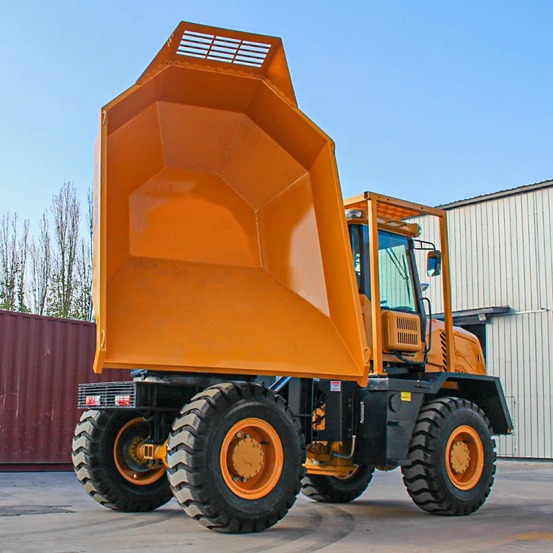 Site dumper  FCY100R 4x4 10 ton Tipper articulated mining dump truck swing 180 degree big bucket capacity mine mineral