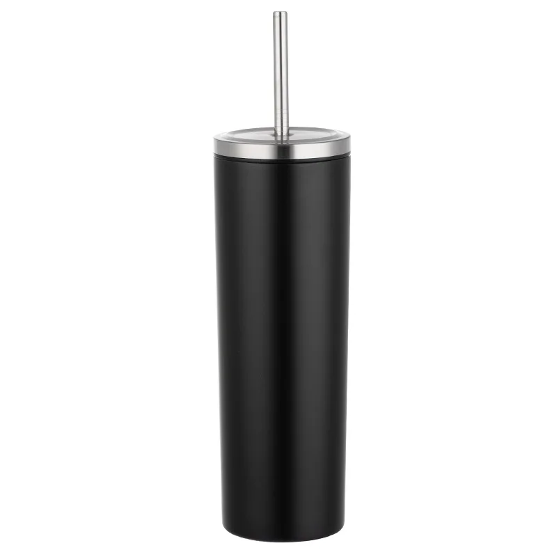20oz/30oz 304 Stainless Steel Straw Cup  Vacuum Straight Tube Straw Tumbler Spot