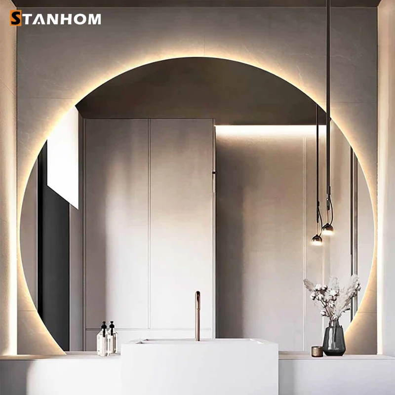 STANHOM Wall Decor Large Irregular Shaped LED Backlit Mirrors