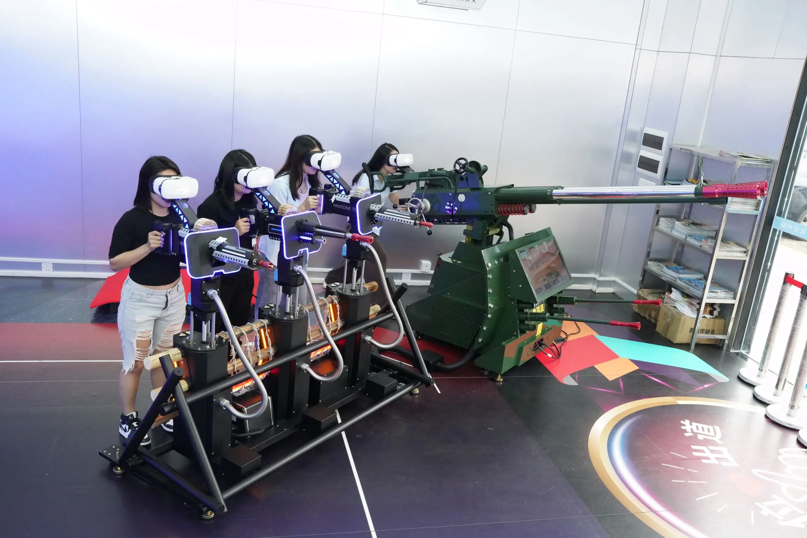 Huatai VR 9D VR Shooting Arcade Game Machine AR/VR Commando Sniper 3 Shooting Equipment Simulator For Arcade Game Center