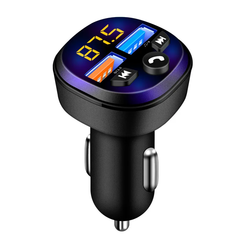 FM Transmitter Aux Modulator 5.0 Wireless BT Handsfree Car Kit Car Audio MP3 Player with 3.1A Quick Dual USB Car Charger