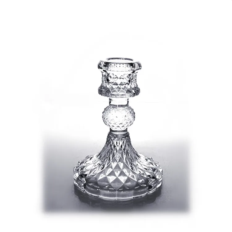 Personalized Tulip Votive Holder Thick Glass Jar For Candle