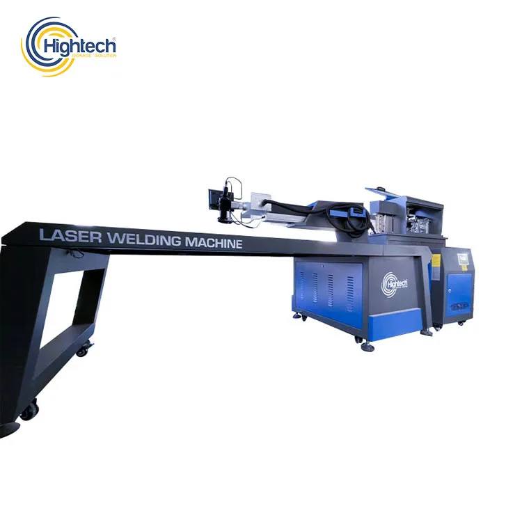Hightech laser welding machine for weld of stainless steel to make 3D sign logo and outdoors shop