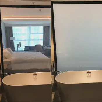 White Matte Building Privacy Window Film Frosted Glass Opaque Plastic Decorative Safety Film for Office Shower Room