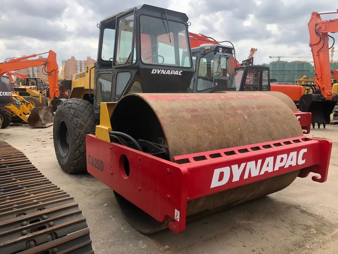 used dynapac CA25D Road Roller Construction Machinery Supplier UNIQUE Top Travel   Power Engine Parts Sales Hydraulic Support