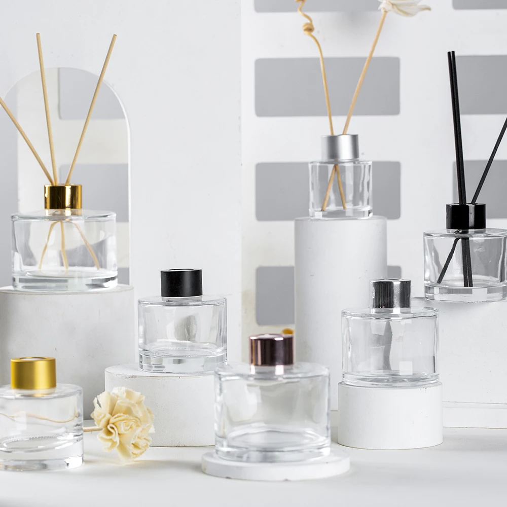 Unique home color wholesale aroma diffuser bottle luxury reed diffuser bottle with cap