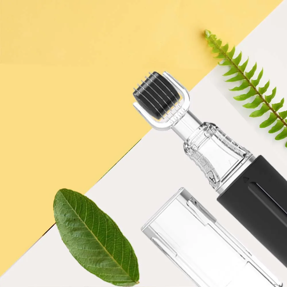 Fashion Personal Hair Beard Skin Oil Serum Applicator Vial with Micro Aqua Roller Grooming Device