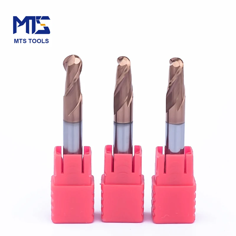 hot carbide spheric milling cutter amana cnc bits aluminum router bit HRC55 2 flute ball nose end mill 4mm alu power end mill