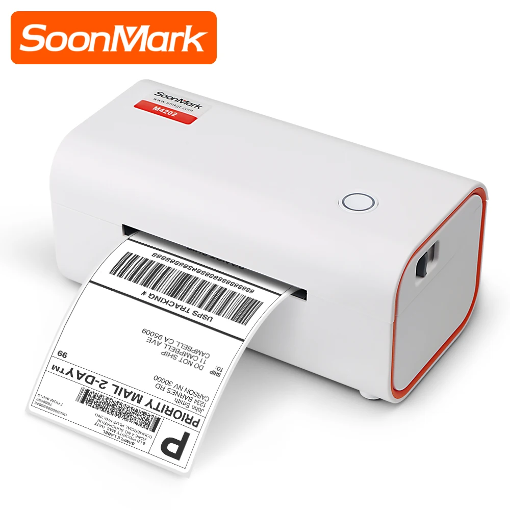 SoonMark A6 Thermal Mailing Label Printer, Wireless Label Printer for Shipping Postage Compatible for Lazada,Shopee,JD,TikTok