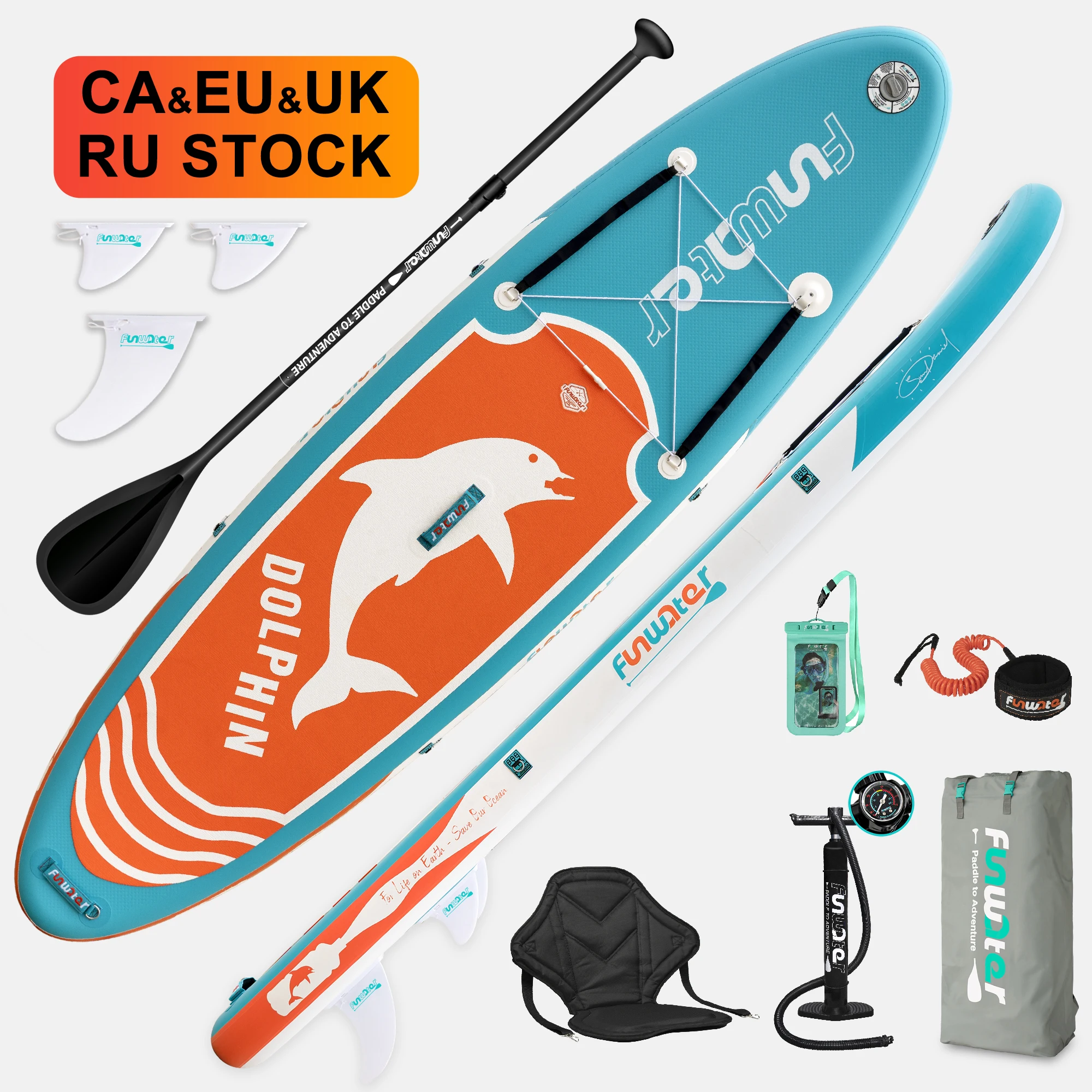 FUNWATER Dropshipping OEM padel planche paddlebord funwater paddle board tablas de paddle surf eu stock sup wood