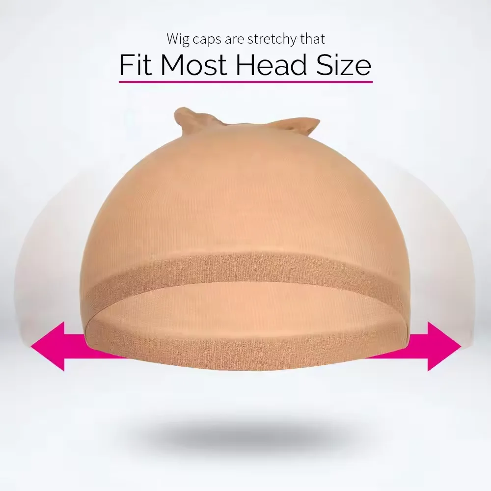 G&T Wig Hot Selling Breathable Elastic Nude Stocking Mesh Dome Wig Cap for Making Wigs Stretchy Nylon Hair Net