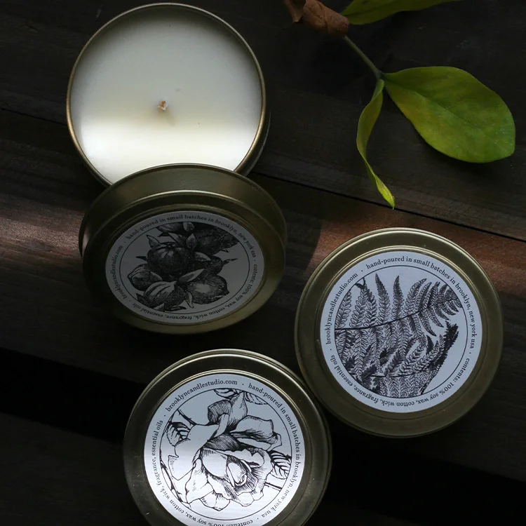 2021 Metal Candle Jars Tin Can Candle Gold Tin for Candle