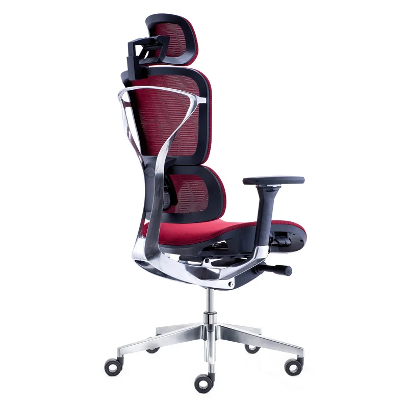 Home office furniture adjustable executive high back mesh lift swivel 4D function armrest PU office chairs