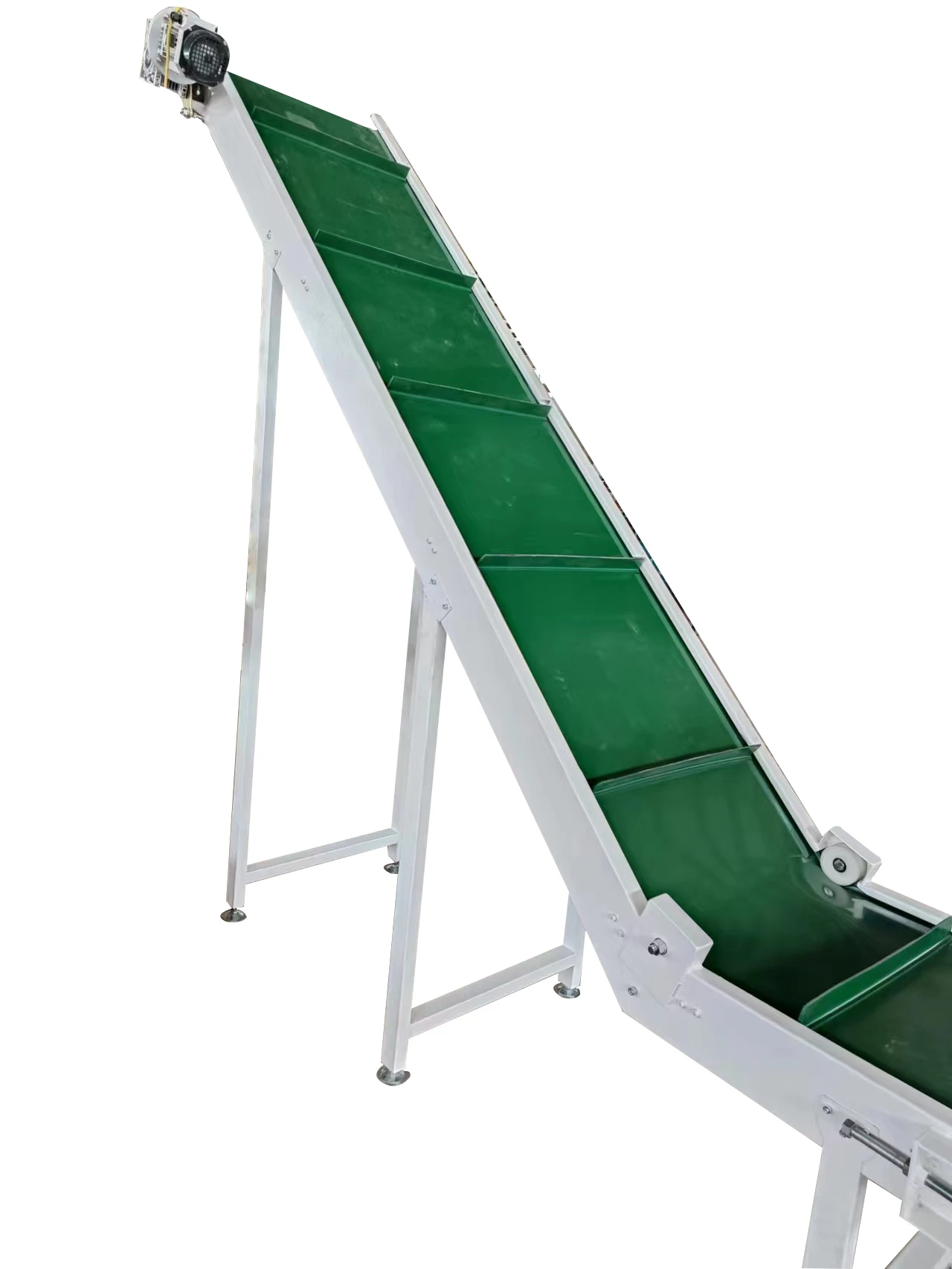 Long Distance Belt Priceautomatic Conveyor Belt With Bucket Incline Conveyor With Hopper Conveyor Driven By Motor