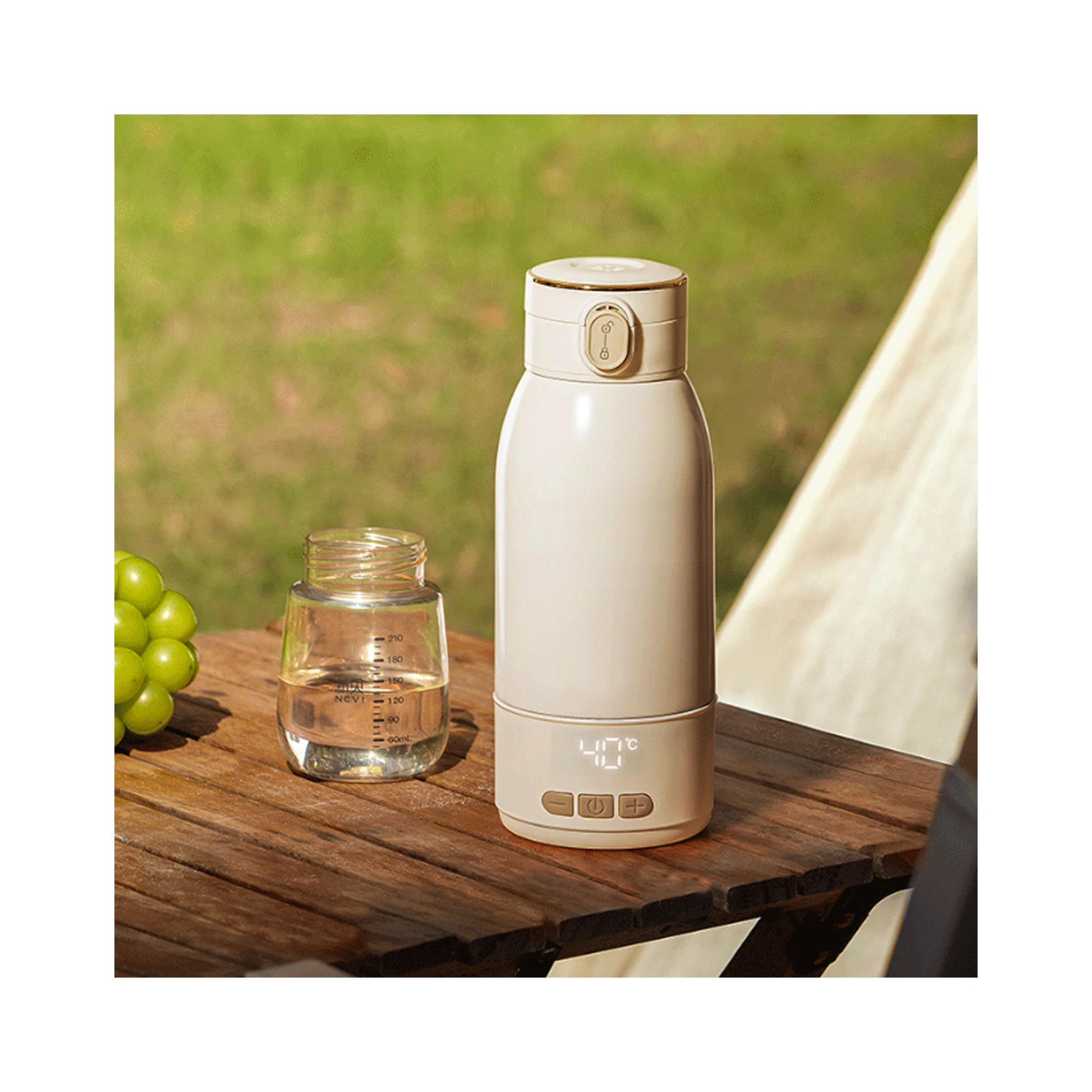 2024 New arrival JR08Pro+ 500ml stainless steel baby bottle warmer portable for milk heating