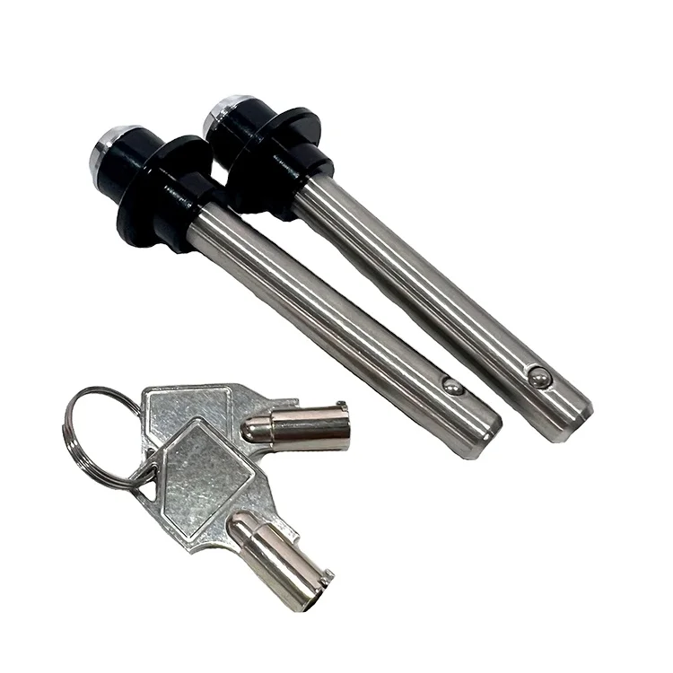 PDM 10mm Stainless Steel 304 316 Quick Release Push Button Quick Release Spring Lock Pin With One To One Key Locking