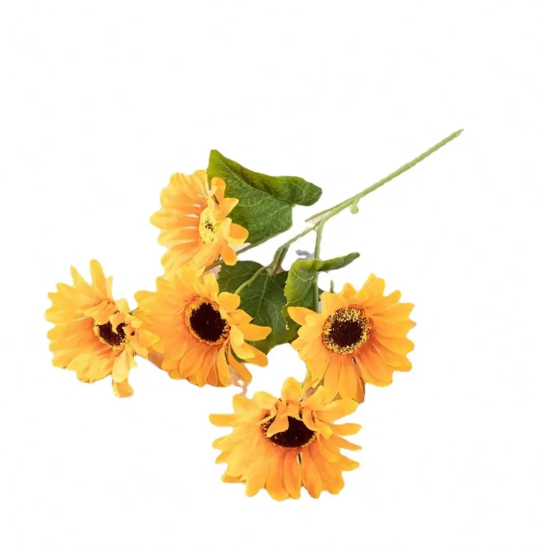 Xinghe silk artificial sunflower bush with table centerpiece for wedding home restaurant garden decoration