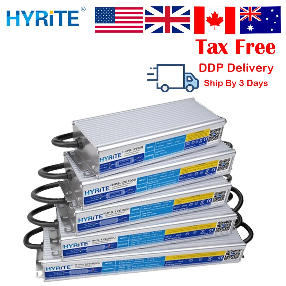 Waterproof High Quality Lead The Industry 12V 500W 400W 300W 200W Brand New Product Wholesale Price Slim Led Driver