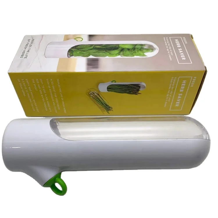 Wholesale New Design Food Keeper Fresh Herb Keeper storage Vegetable Container Portable Fresh Herb Saver
