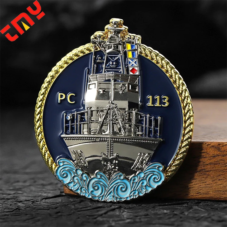 Personalized Custom Logo Stamping Die Blank Zinc Alloy 2D 3D Sliver Gold Challenge Metal Custom Coins