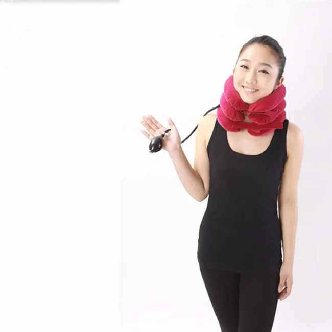 Air Neck Traction Relive Pain Cervical Collar Device inflatable neck support traction pillow