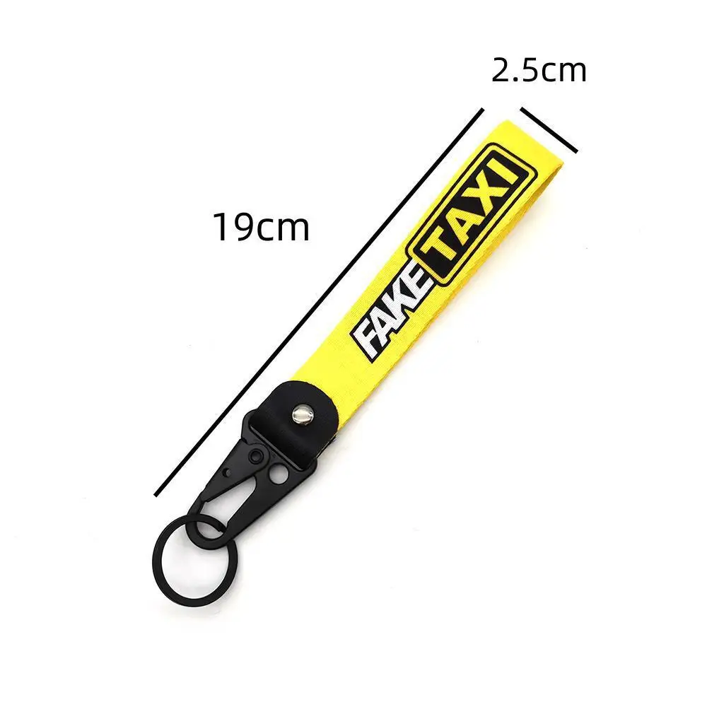 JDM cultural keychain car motorcycle scooter keychain wrist strap anti-lost short lanyard