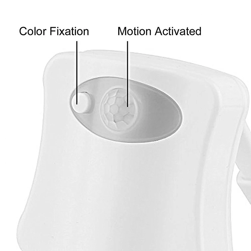 Timjay Factory Wholesale 8 colors 16 colors New Toilet Sensor Light Hanging Human Toilet Toilet Cover Light LED Night Lights