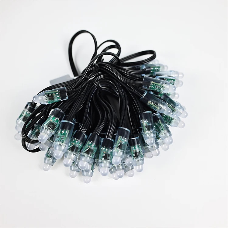 50pcs 12mm WS2811 Full Color LED Pixel Light Module DC 12V Waterproof RGB Color 2811 IC Digital LED Christmas Light