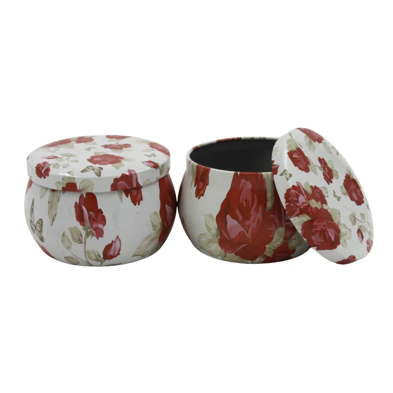 
Wholesale Price Decoration Metal Candy Mint Gift Tin Cans Candle Jars Soy Wax Candle Tins Box 
