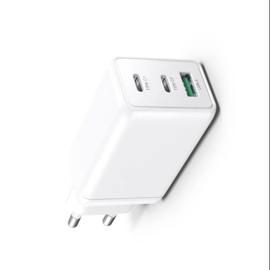 Новые поступления 65W Type-C USB-A зарядное устройство с двумя портами США Великобритании и Европы Ган технологии для мобильного телефона