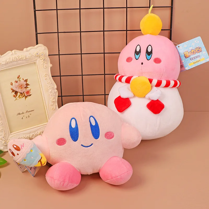 High Quality Cartoon Kirby Kawaii Cute Plush Soft Dolls  Stuffed Animal Toys Peluche Children Christmas Birthday Gifts