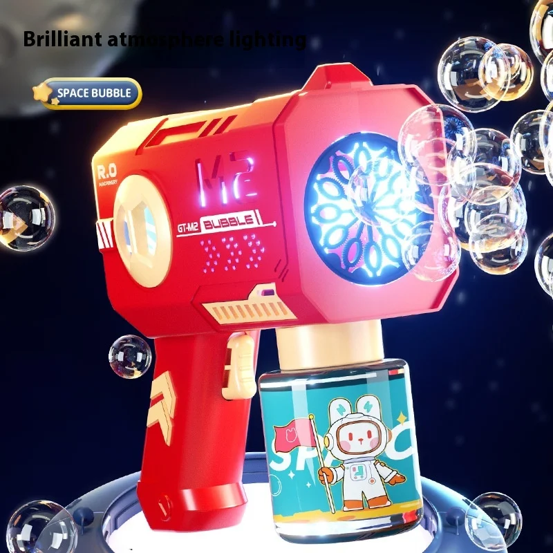 Оптовая продажа наружное детское ручное освещение автоматический 40 дыр пузырьковый излучатель пистолет игрушка