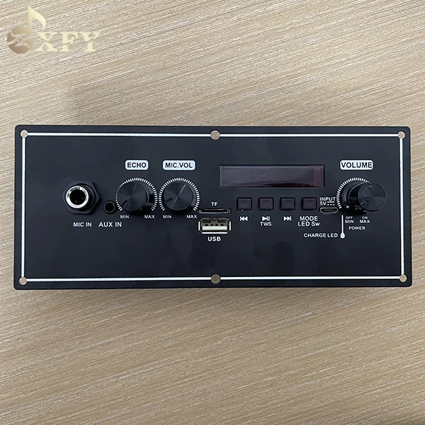XFY-9099 караоке усилитель плата 8 Вт 7 в OEM беспроводной динамик с dispaly mic Мощность монитор