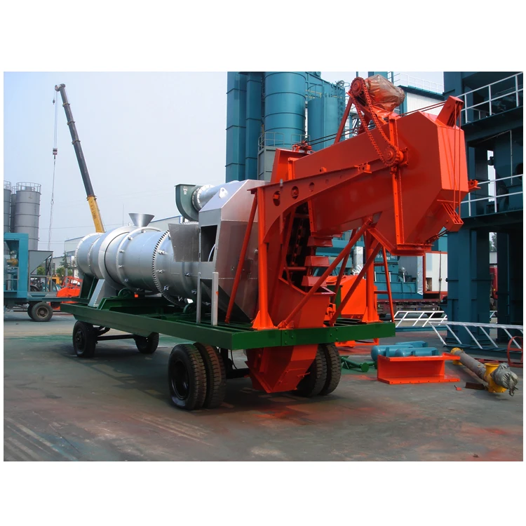 SANQ QLB40 40tph Small Mobile Asphalt Mixing Plant with Twin Shaft Mixer for Sale